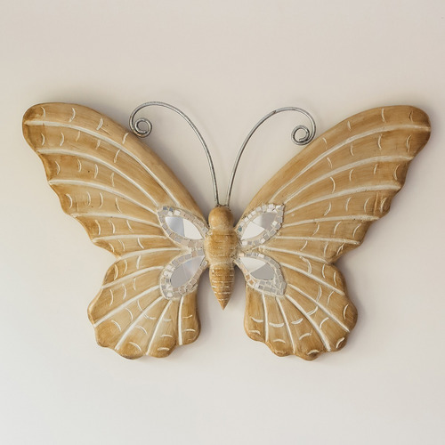 Adorno Butterfly Murum Madera Chico Mariposa Para Colgar