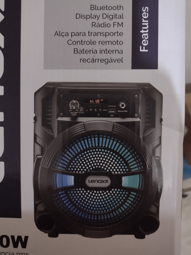 Caixa Amplificada Lenoxx Ca 80 Multiuso Bluetooth Potência 1