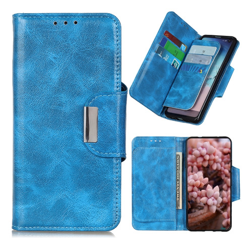 6-card Slots Leather Case For Oppo Realme 9i