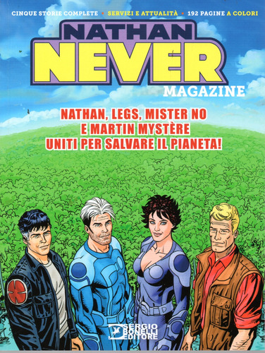 Nathan Never Magazine - 194 Páginas Em Italiano - Sergio Bonelli Editore - Formato 16 X 21 - Capa Mole - 2023 - Bonellihq Cx03b Maio24