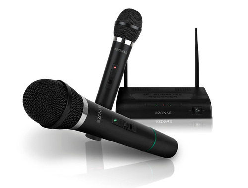 Kit Par Microfonos Inalambricos Profesionales Receptor 6.3mm