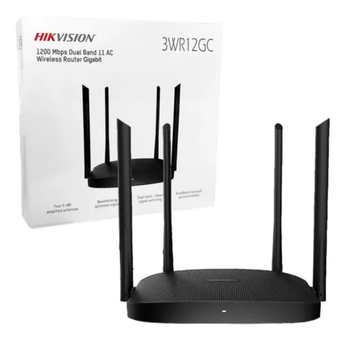 Router Hikvision Wifi Gigabit Ac1200 Dual Band - Ds-3wr12gc