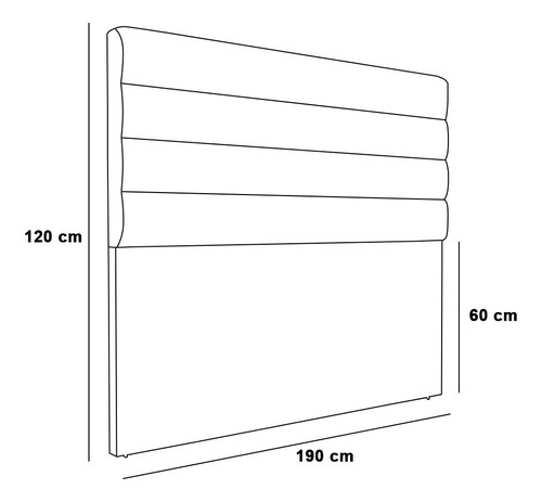 Cabeceira California Cama Box King 190 Cm Linho Cor A05 Cinza