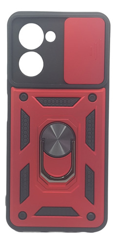 Forro Protector Funda Antishock Para Oppo Realme C33 Rojo