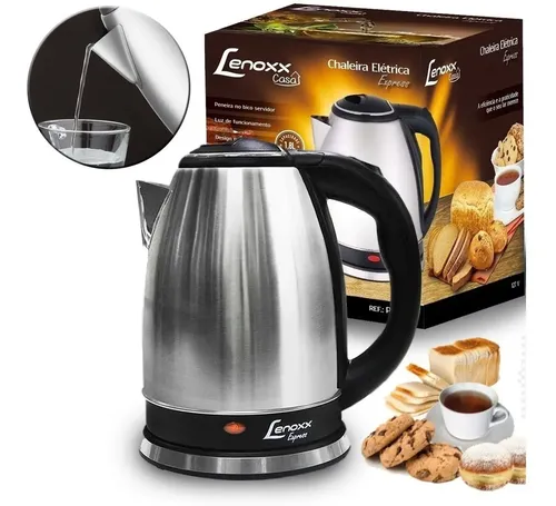 Chaleira Elétrica Aço Inox Jarro Garrafa Térmica 1,8 L 220v - Miniatura 3