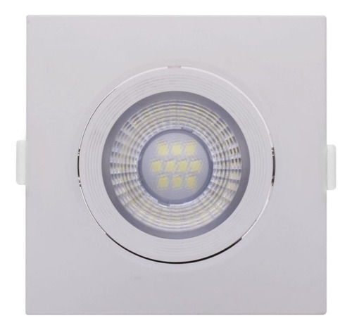 Spot Led Quadro 3000k 6w Empalux Cor da Luz Amarela 127/220V
