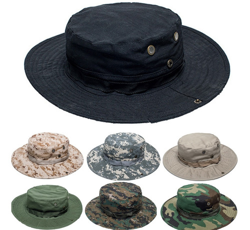 Sombrero Gorra Tactico Militar Airsoft Campismo Boonie Hat