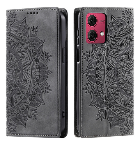 Funda Tipo Cartera Para Tarjetas De Flores Con Estampado Mag