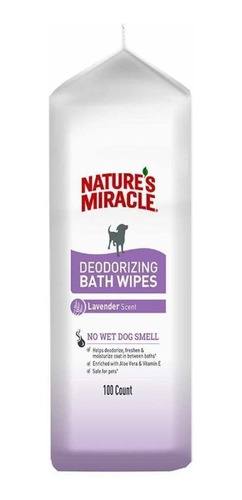 Imagen 4 de 7 de Oferta Del Dia Paños Humedos Natures Miracle Lavanda X100 P-