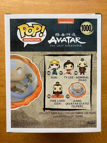 Funko Pop! Aang (avatar State)! #1000! Gitd! Se Excl! Avatar (Usado)