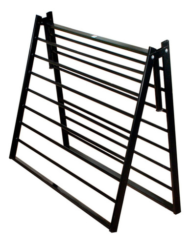 Base De Cama Individual Plegable 3020 De Acero Reforzado Color Negro