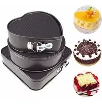 Comprar Kit Formas Assadeiras Fundo Removivel Anti Aderente Bolo 3pç