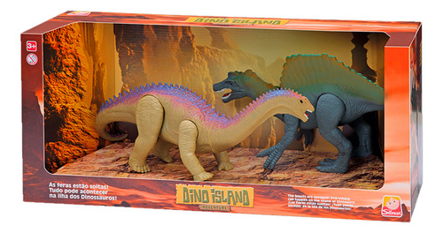 2 Brinquedos Realista Dinossauro Spinossauro E Barapassauro