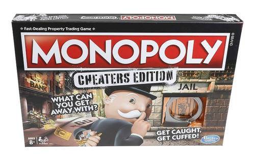 Hasbro Monopoly: Edición Cheaters - Juego De Mesa (edad 8 )