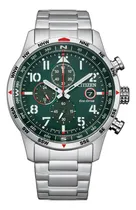 Comprar Reloj Citizen Ca079181x Crono Ecodrive Plateado Fecha Hombre