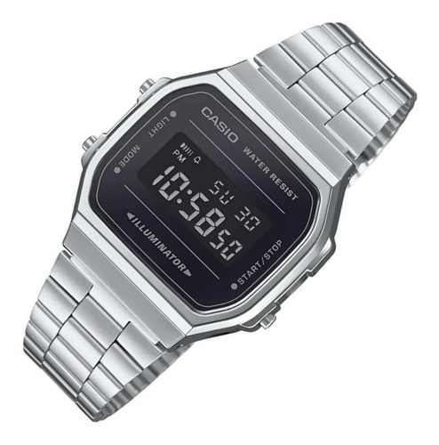 Reloj Casio Vintage, A-168wm-1vt, Illuminator, Cristal,retro