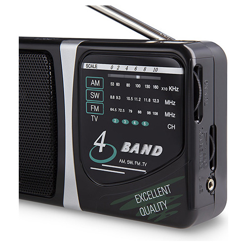Radio Portatil Am Fm De Mano 4 Bandas A Pilas Retro Winco