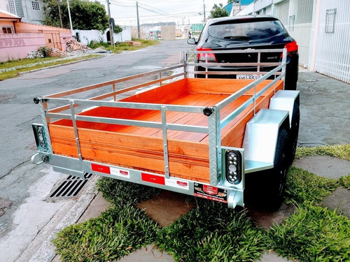 Carretinhas Trucada Reboque 1,40 X 2,20m De Caixa Com Cesta