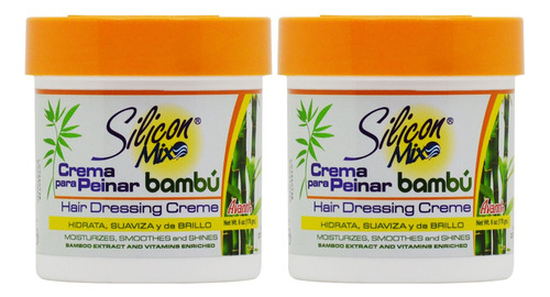 Silicon Mix Bambu - Crema Para El Cabello, 6 Onzas, Paquete 