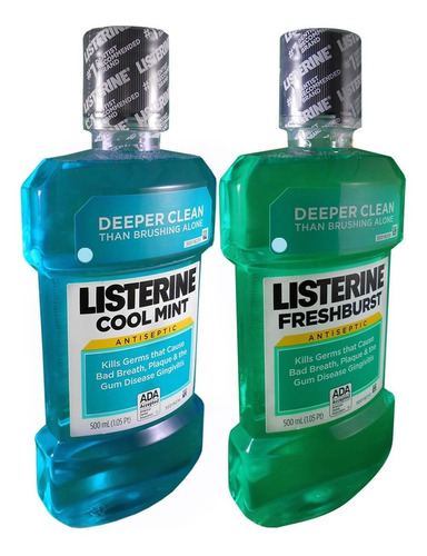 Enjuague Bucal Listerine 500ml 1/2lt Antceptico Aliento 2x1 