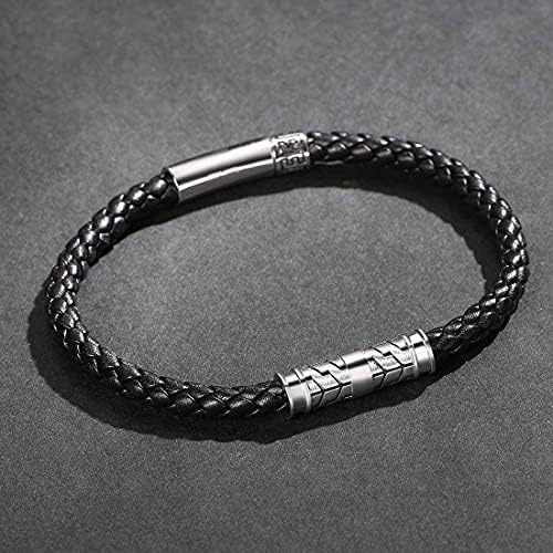 Carleen Destination Pulsera De Cuero Genuino Para Hombre Cue