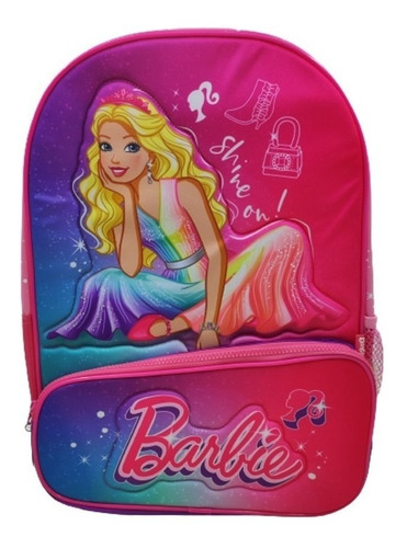 Mochila Espalda Grande 16 PuLG Barbie Licencia Original