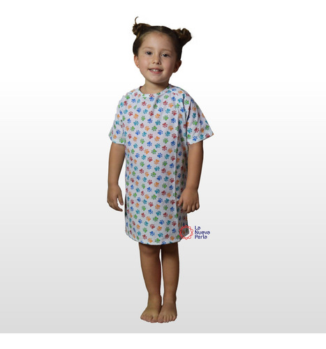 Bata Para Paciente Infantil Resistente 2 A 4 Años