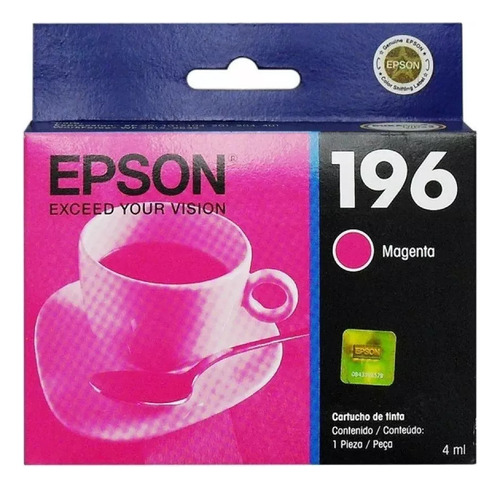 Cartucho Epson 196 Magenta Original - Vencido