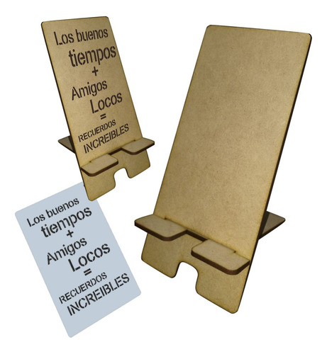 Pack 20 Porta Celular Fibrofacil Dia Del Amigo Deco Stencil 