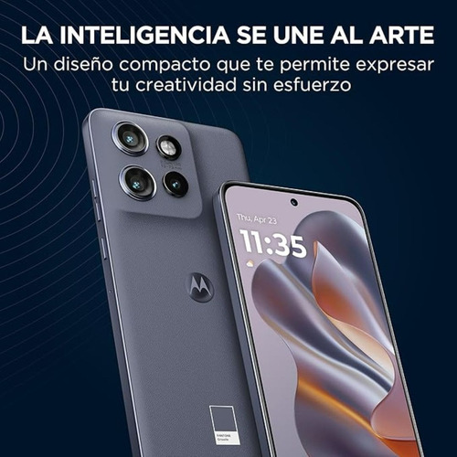 Celular Motorola Moto Edge 50 Neo 5g 256gb 8gb Ram Dual Sim Certificación Militar Ip68 Nfc Con Cargador Y Funda Color Gris
