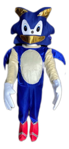 Disfraz Sonic Para Niño Sonic Erizo Azul Azul 4