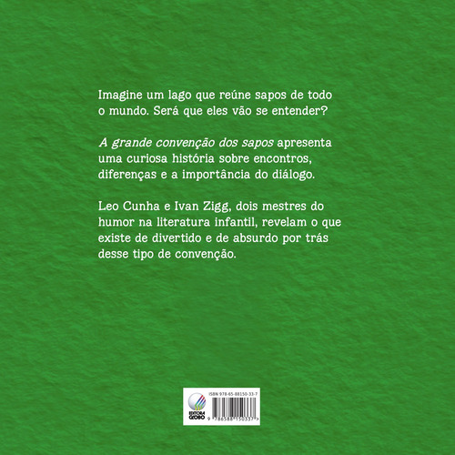 A grande convenção dos sapos, de Cunha, Leo. Editorial Editora Globo S/A, capa mole em português, 2022