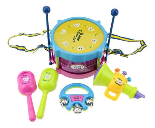 Juego De 5 Piezas De Batería Infantil, Juguete Musical, Band