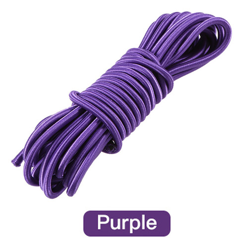 Cuerda Elástica Para Kayak De 5 Mm, Color Morado, 5 Metros,