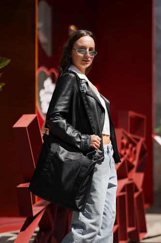 Maxi Bag Boss Las Siben H Negro Lisa