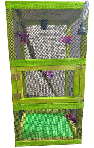 Imagen 1 de 10 de Terrario Para Reptiles Iguana Camaleón Etc (60x30x30cm)