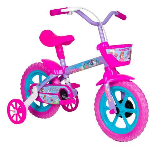 Bicicleta Infantil Menina Roda Treinamento Aro 12 Vicky Lr