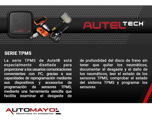 Sensor Tpms Autel Universal 315/433mhz