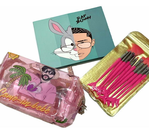 Paquete De Maquillaje Bad Bunny Modelo #1 Mujer Bella
