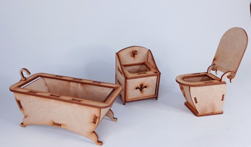 Imagen 3 de 10 de Casita De Muñecas Polly Con Mobiliario En Madera 90 Cm