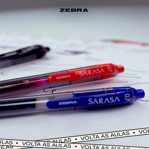 Caneta Gel Newpen Zebra Sarasa 0.7mm Retrátil Escolha A Cor