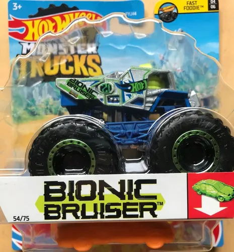 Hot Wheels Monster Trucks Bionic Bruiser Camion Monstruo