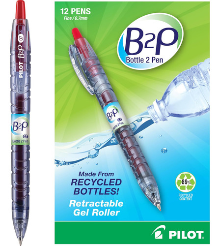 Frasco Esferográfico Recarregável Pilot B2p E Caneta De Gel