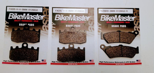 Balatas De Freno Motocicleta Bmwr1200gs Completo Made In Usa