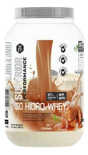 Whey Protein Isolada Hidrolisada 1kg Evo-salt Caramelo Sabor Salt Caramelo