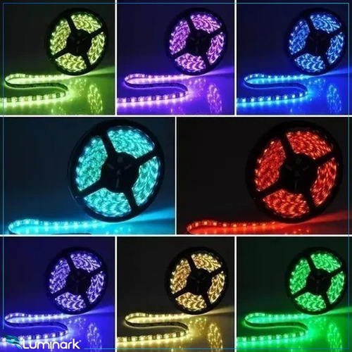 Imagem 5 de 8 de Fita Ultra Led Rgb 150 Leds 5050 Multi Cores Rolo 5 Metros!