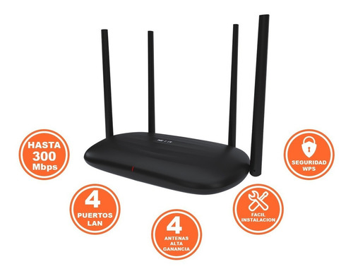 Imagen 2 de 6 de Router Wifi Nexxt Nebula 301 Plus 300mbps Ap + Repetidor