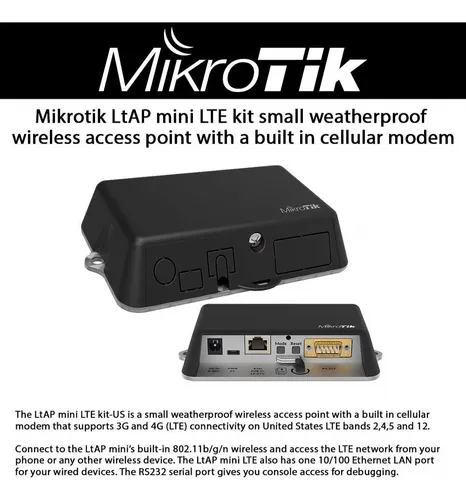 Router Ltap Mikrotik Rb912r-2nd-ltm&r11e-lte + Antena Gps