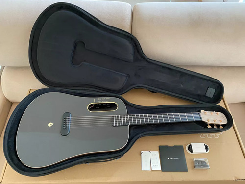 Violão Lava Music Lava Me Pro Carbon Gold Com Case Zerado Carbon Destro Grafite (Usado)