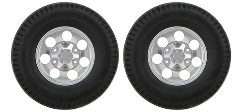 Neumático Delantero De Coche Rc, 2 Piezas, Negro, 7 Agujeros